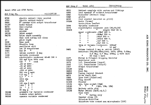 4706 'Regent' Ch= 467; Air King Products Co (ID = 372854) Radio