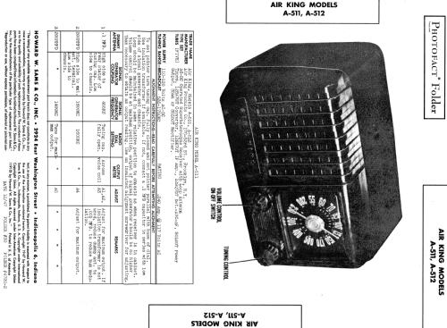 A-511 'Prince' Ch= 477; Air King Products Co (ID = 433196) Radio