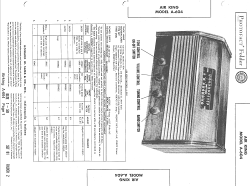 A-604 ; Air King Products Co (ID = 1540531) Radio