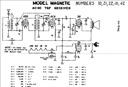 Magnetic 41 ; Air King Products Co (ID = 479078) Radio