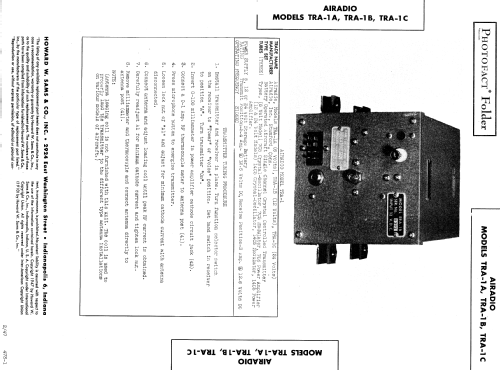 TRA-1B ; Airadio Inc.; (ID = 600470) Commercial Tr