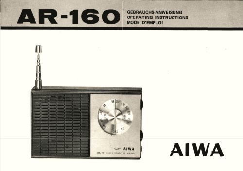 AR-160 ; Aiwa Co. Ltd.; Tokyo (ID = 2516786) Radio