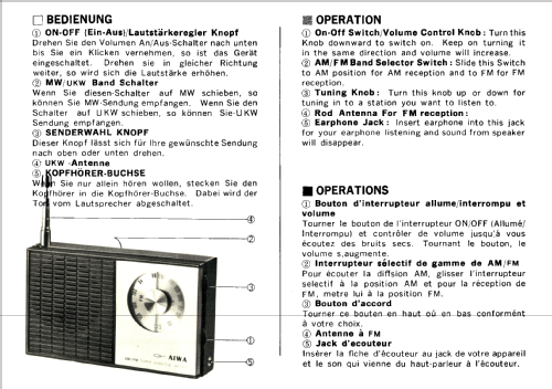 AR-160 ; Aiwa Co. Ltd.; Tokyo (ID = 2516789) Radio