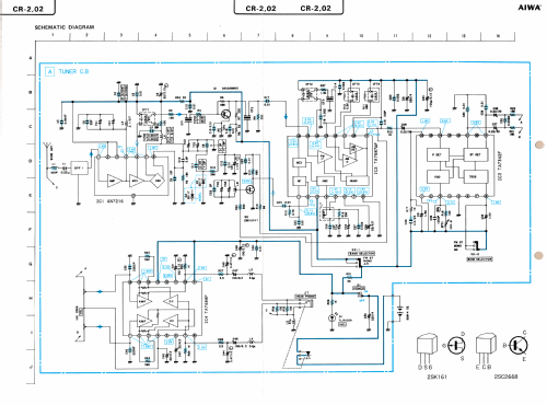 AM/FM Stereo Receiver CR-2, 02; Aiwa Co. Ltd.; Tokyo (ID = 2702024) Radio