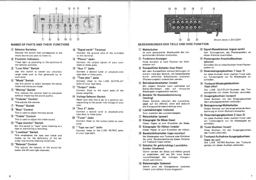Pre Amplifier SA-C22; Aiwa Co. Ltd.; Tokyo (ID = 2895587) Ampl/Mixer