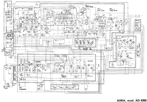 Stereo Cassette Deck AD-6350; Aiwa Co. Ltd.; Tokyo (ID = 2441496) R-Player