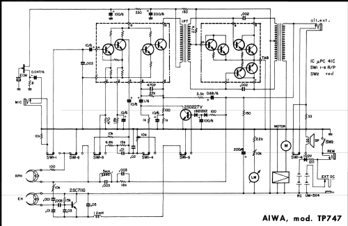 TP-747 ; Aiwa Co. Ltd.; Tokyo (ID = 1728983) Sonido-V