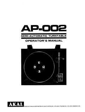 AP-002 ; Akai Electric Co., (ID = 2715142) Sonido-V