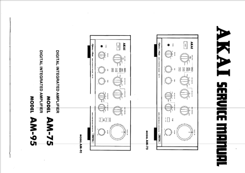 Digital Integrated Amplifier AM-95; Akai Electric Co., (ID = 2492213) Verst/Mix