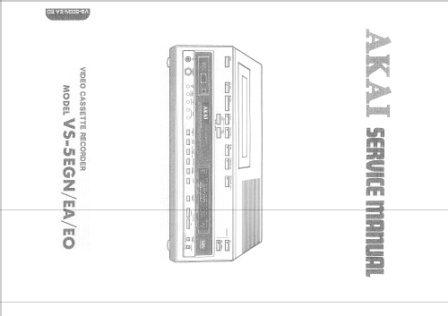 Video Cassette Recorder VS-5EG; Akai Electric Co., (ID = 2504329) Reg-Riprod