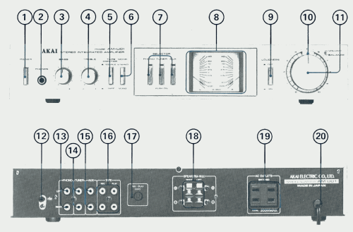 AM-U01; Akai Electric Co., (ID = 2115494) Ampl/Mixer