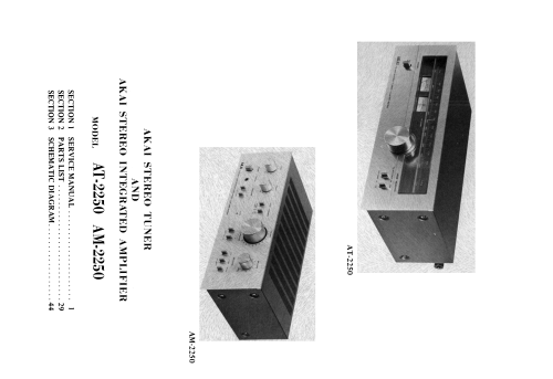 FM AM Stereo Tuner AT-2250; Akai Electric Co., (ID = 1951704) Radio