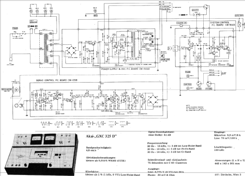 Three Head/Double Capstan Stereo Cassette Deck GXC325D; Akai Electric Co., (ID = 780703) R-Player