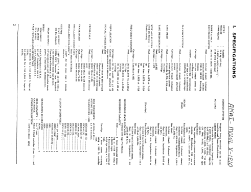 Multi-Purpose Tape Recorder X-1810 D; Akai Electric Co., (ID = 2330230) Reg-Riprod