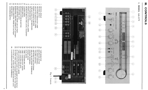 Stereo Receiver AA-1175; Akai Electric Co., (ID = 1635863) Radio