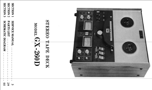 Stereo Tape Deck GX-260D; Akai Electric Co., (ID = 1540494) Sonido-V