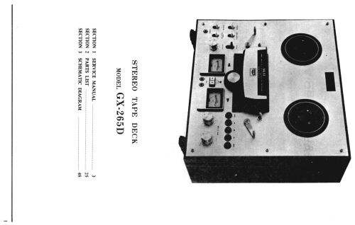 Stereo Tape Deck GX-265D; Akai Electric Co., (ID = 1626455) Enrég.-R