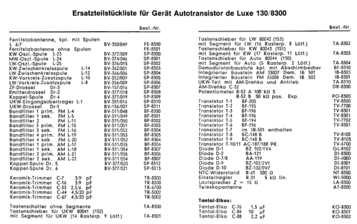 Autotransistor de Luxe 130 AT-130/8300; Akkord-Radio + (ID = 1157676) Radio