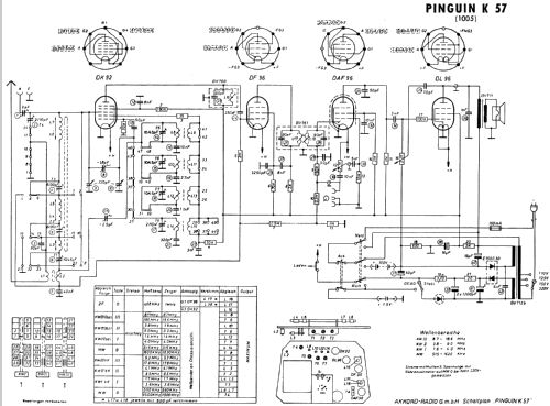 Pinguin K57; Akkord-Radio + (ID = 844739) Radio