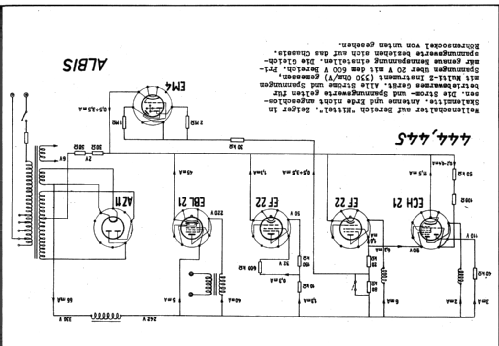 444D; Albis, Albiswerke AG (ID = 16329) Radio