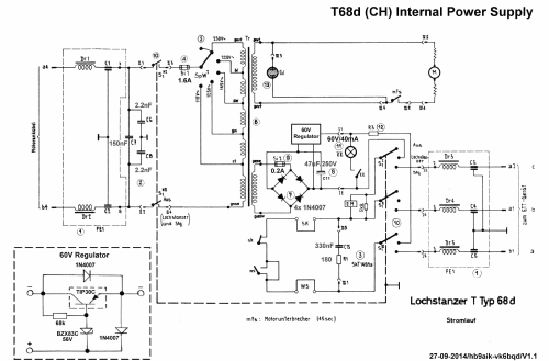 Lochstanzer/Streifenschreiber T. Hds. 68 d; Albis, Albiswerke AG (ID = 2050581) Morse+TTY