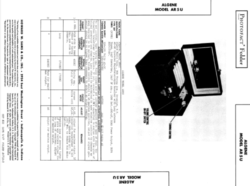 AR-5-U cosmetic case; Algene Radio Corp.; (ID = 861700) Radio