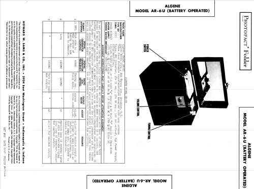 AR-6 U ; Algene Radio Corp.; (ID = 861710) Radio