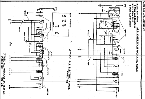 115 Battery model; All American Mohawk, (ID = 701216) Radio