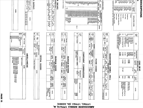 Ambassador 17TT62 Ch= A2005; Ambassador Allied (ID = 1862740) Television