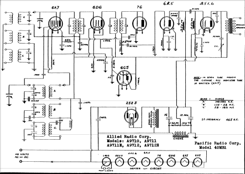 A 9710 ; Allied Radio Corp. (ID = 53838) Radio