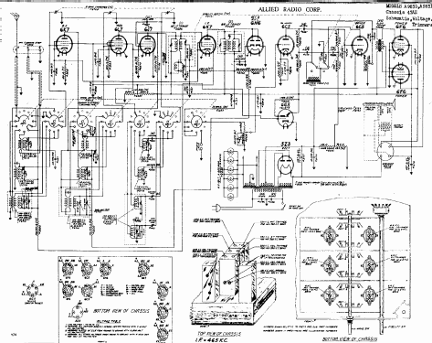 A 9831 Ch= 47 AE; Allied Radio Corp. (ID = 270582) Radio