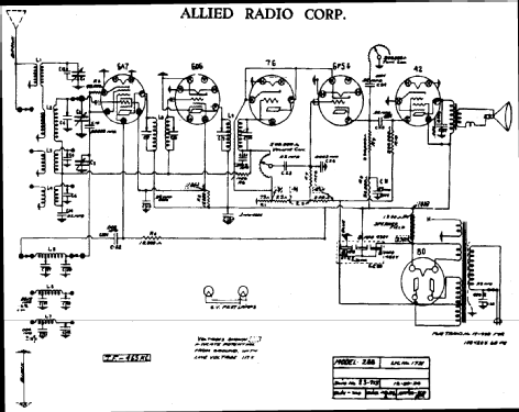 A 9848 Ch= 266; Allied Radio Corp. (ID = 270588) Radio