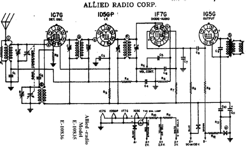 E-10836 L; Allied Radio Corp. (ID = 281518) Radio