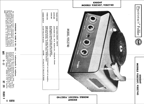 Knight 93SZ507; Allied Radio Corp. (ID = 2470940) Ton-Bild