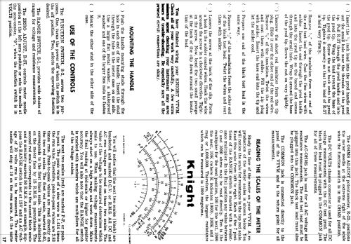 Knight-Kit Electronic VTVM 83Y125; Allied Radio Corp. (ID = 1200613) Equipment