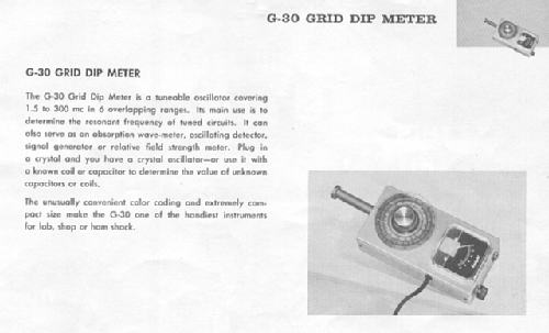 Knight-kit Grid Dip Meter 83 Y 721 G-30; Allied Radio Corp. (ID = 1837625) Equipment