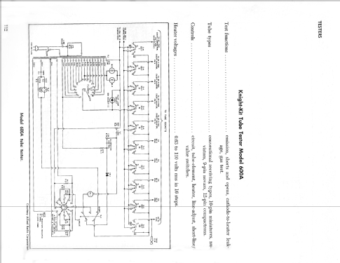 Knight Tube Tester 600A; Allied Radio Corp. (ID = 2145385) Equipment