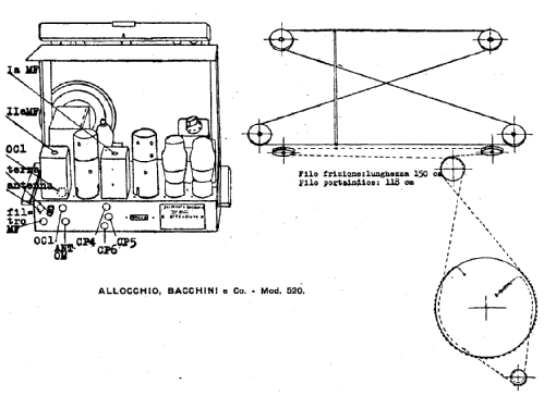 520S; Allocchio Bacchini (ID = 181951) Radio