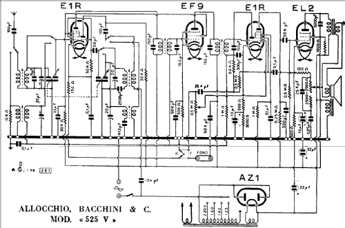 525V; Allocchio Bacchini (ID = 216302) Radio