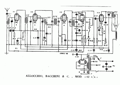 62 ; Allocchio Bacchini (ID = 340545) Radio