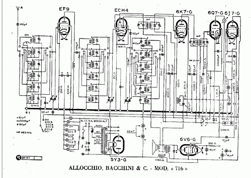 716 Fono; Allocchio Bacchini (ID = 340583) Radio