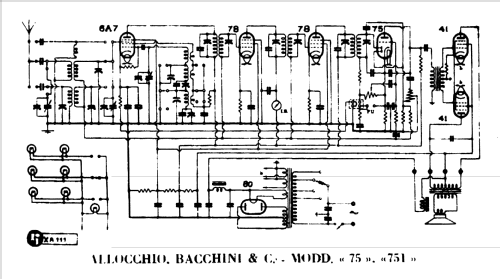 75G ; Allocchio Bacchini (ID = 382175) Radio