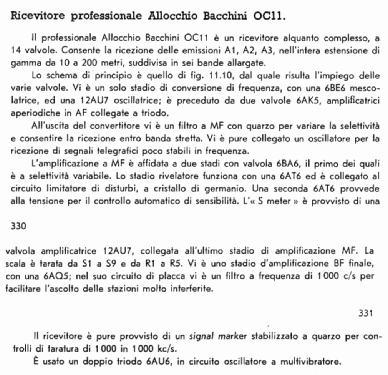 Ricevitore OC11; Allocchio Bacchini (ID = 2207067) Commercial Re