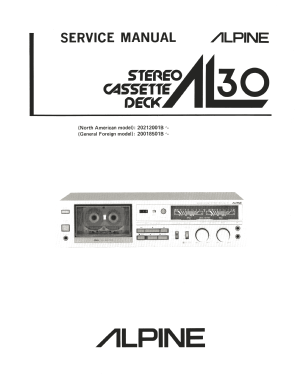 Alpage Stereo Cassette Tape Deck AL30; Alpine Electronics, (ID = 2997809) R-Player