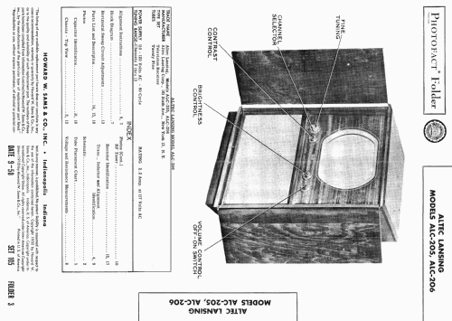 ALC-205 ; Altec Lansing Corp.; (ID = 426031) Television