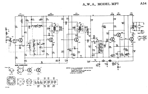 All Transistor MF7; Amalgamated Wireless (ID = 1424927) Car Radio