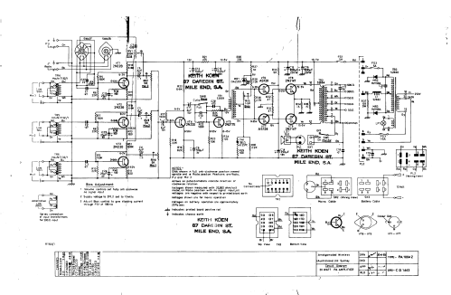 AWA 20 Watt Amplifier PA PA1004; Amalgamated Wireless (ID = 2393123) Ampl/Mixer