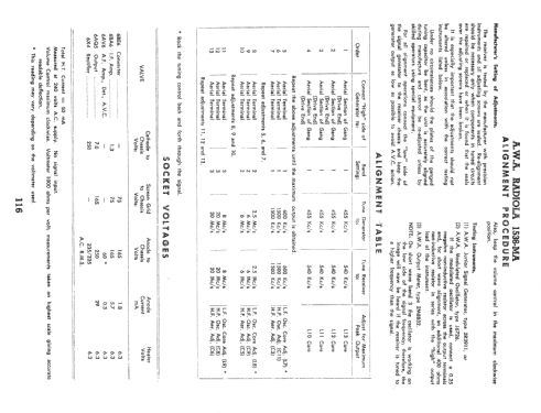 AWA 1536MA; Amalgamated Wireless (ID = 2340805) Radio