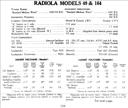 Radiola 164V; Amalgamated Wireless (ID = 757170) Radio