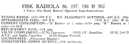 Radiola 197; Amalgamated Wireless (ID = 824881) Radio